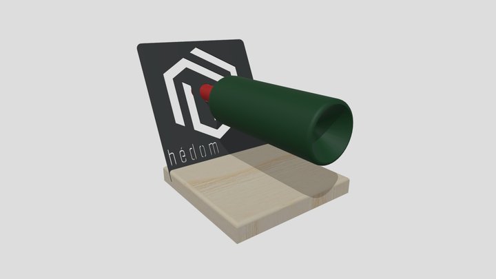 Support Bouteille - Hédom 3D Model