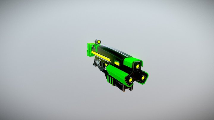 Sci-Fi Gun 3D Model