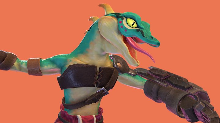 Lizalfos, Skyward Sword fanart 3D Model