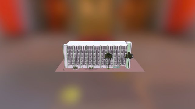 Library old wing2 3D Model