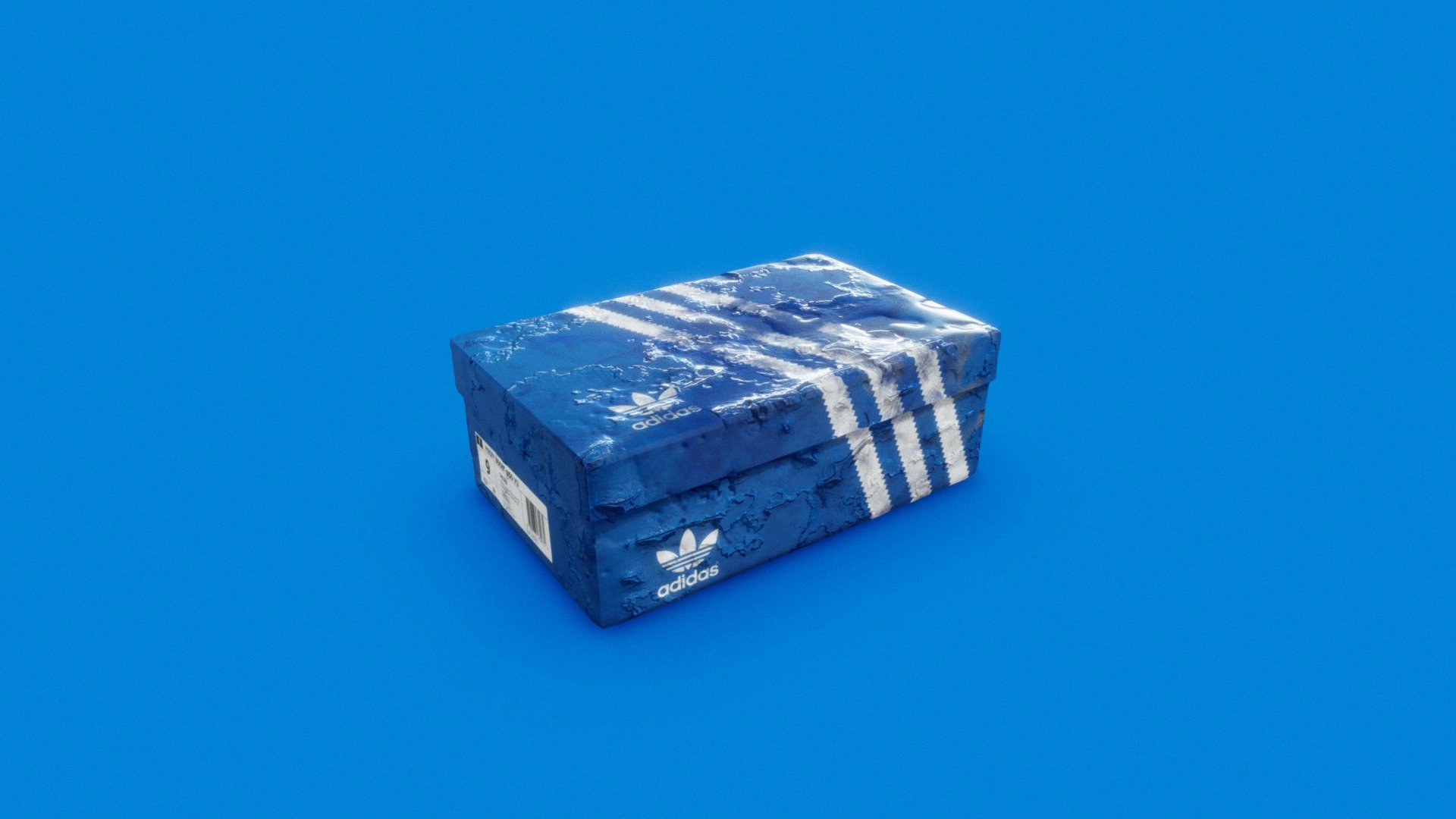 3D model Adidas Shoe Box Set with 4K textures VR / AR / low-poly