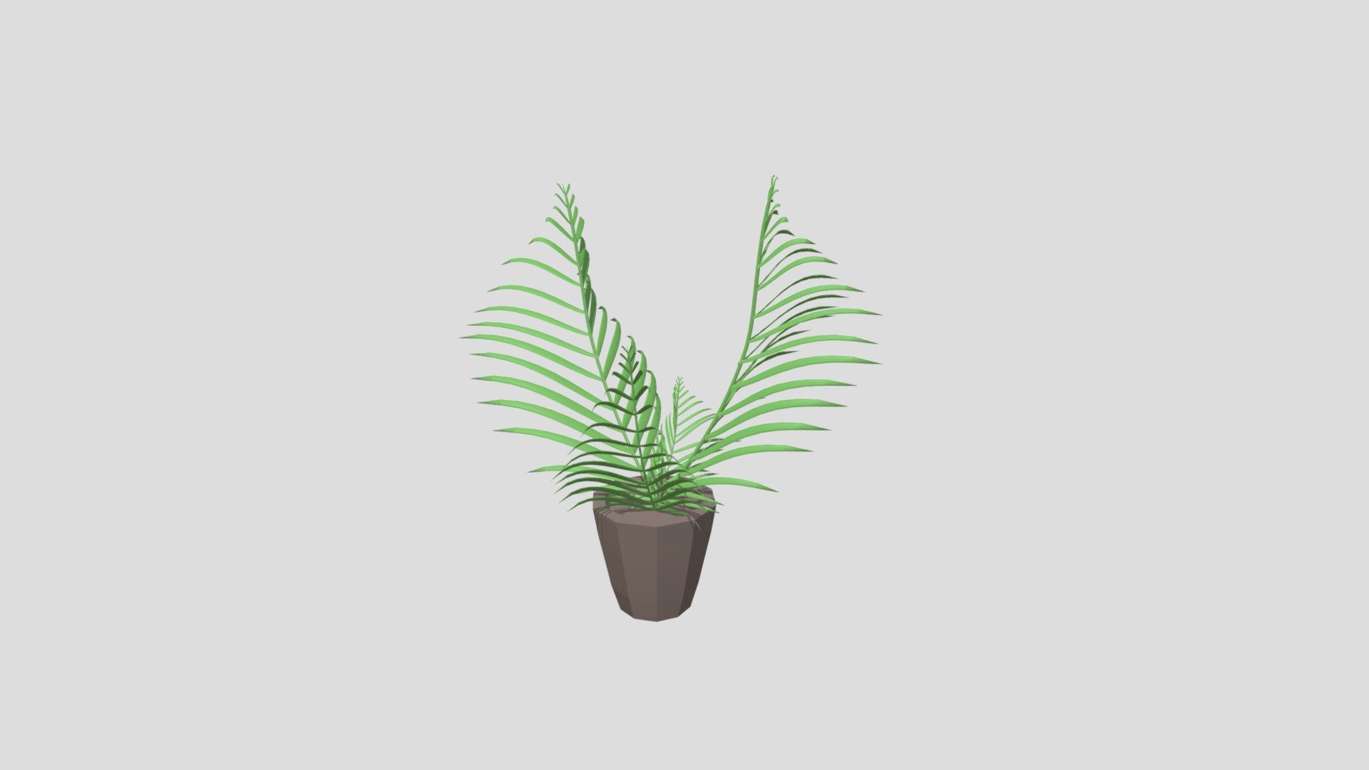 Stylised Fern Pot - Download Free 3D model by SunsetScorpion [2f75067 ...