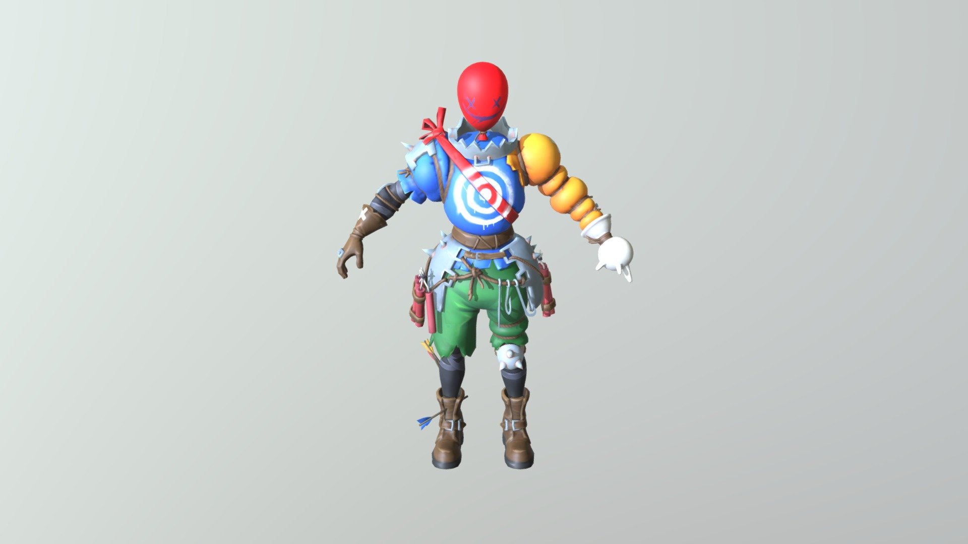 Balloon Head Outift Full