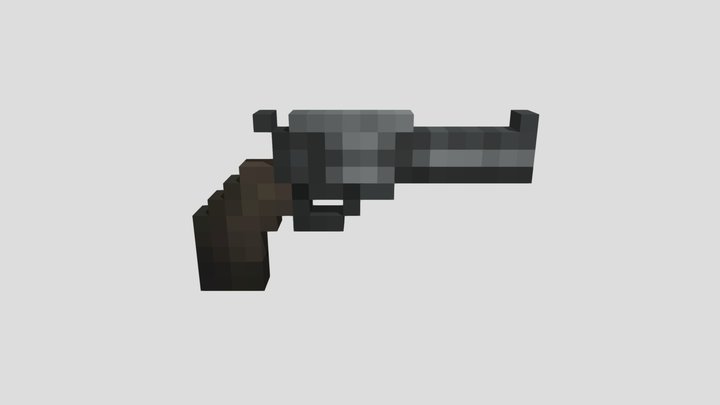 Revolver From Melon Playground 3D Model