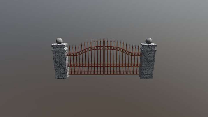 Graveyard Gate 3D Model