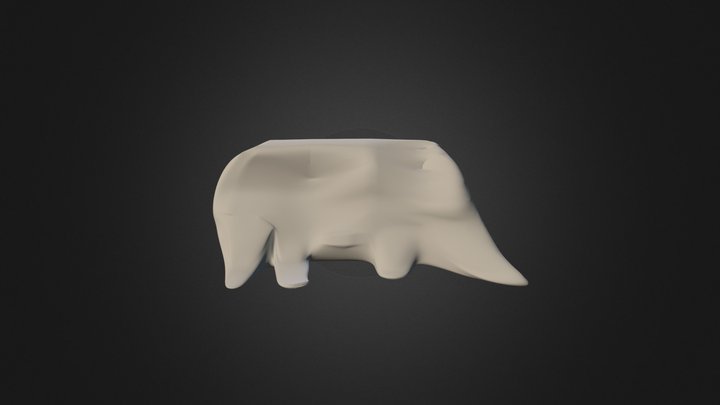 Dali Painting Strange Floor Shape 3D Model
