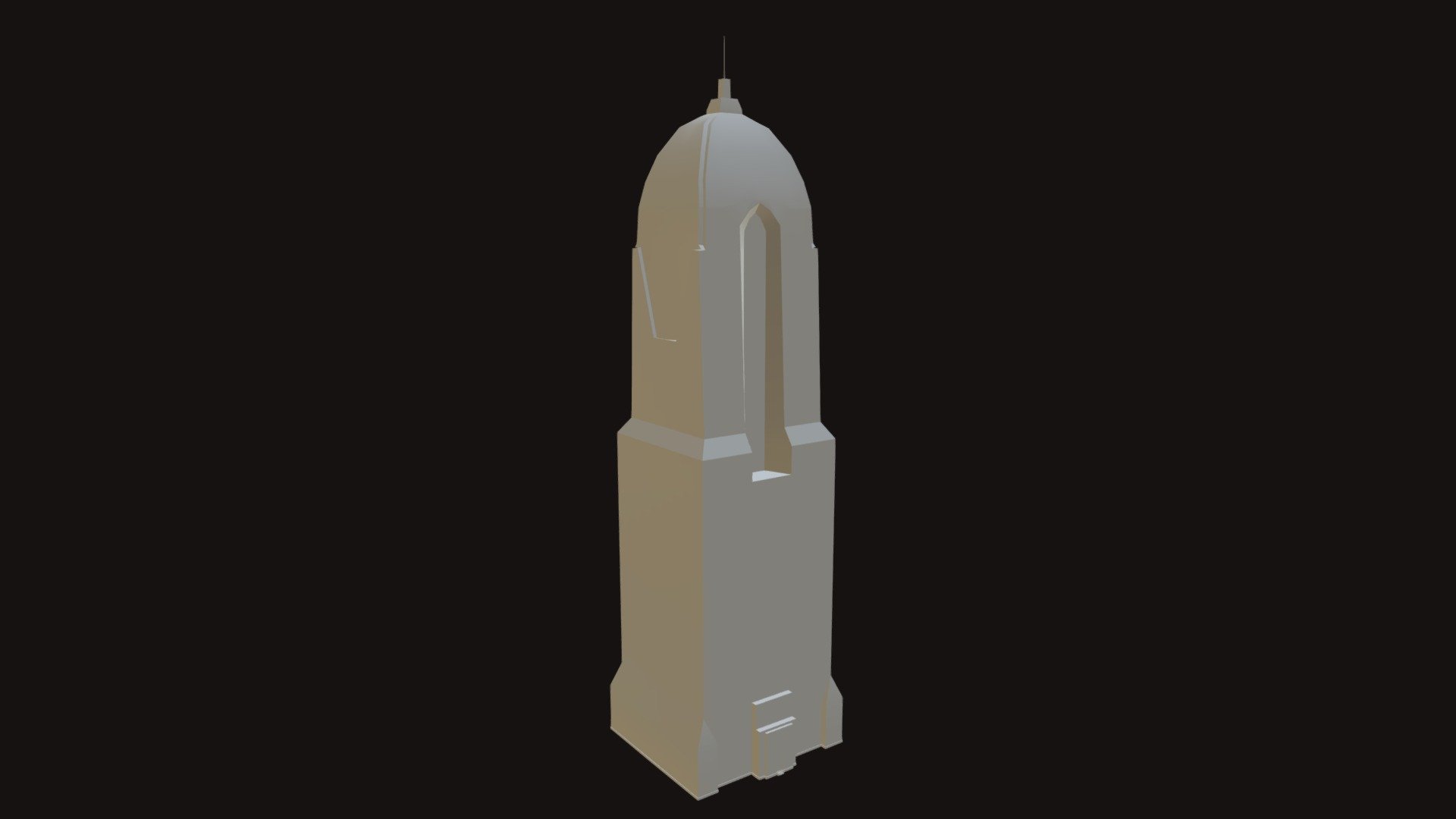 Art Deco Skyscraper — Sketchfab embed 3D viewer