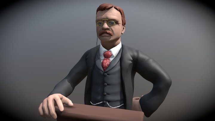 President Theodore Roosevelt 3D Model