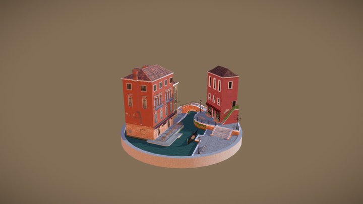 3D1- Venice Cityscene 3D Model