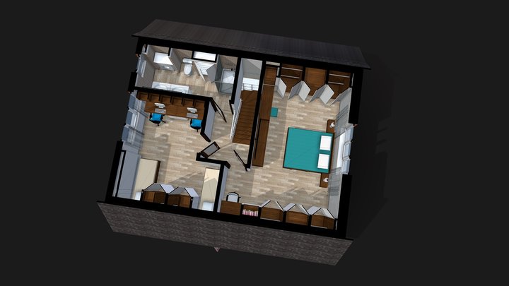 SKETCH 2-ND FLOOR 3D Model