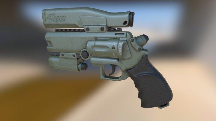 SN-9 WASP Revolver 3D Model