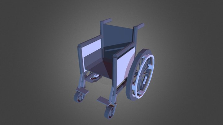 Wheelchair - Low Details 3D Model