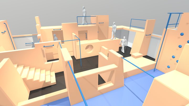parkour gym 3D Model