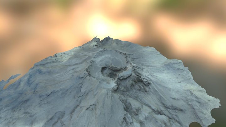 Volcan Ubinas, Peru 3D Model