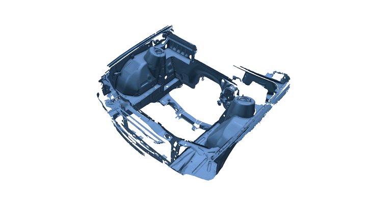 1989 BMW 325i Engine Bay 3D Model