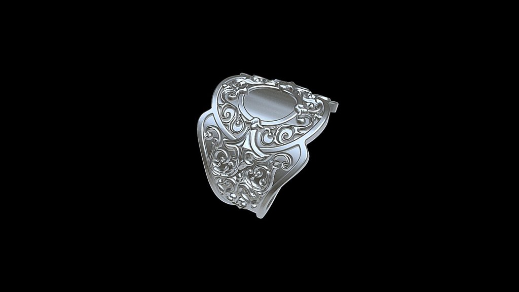 Ring Rococo - 3D model by kotov_art [2f7fdba] - Sketchfab