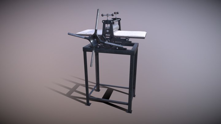 Printing Press 3D Model