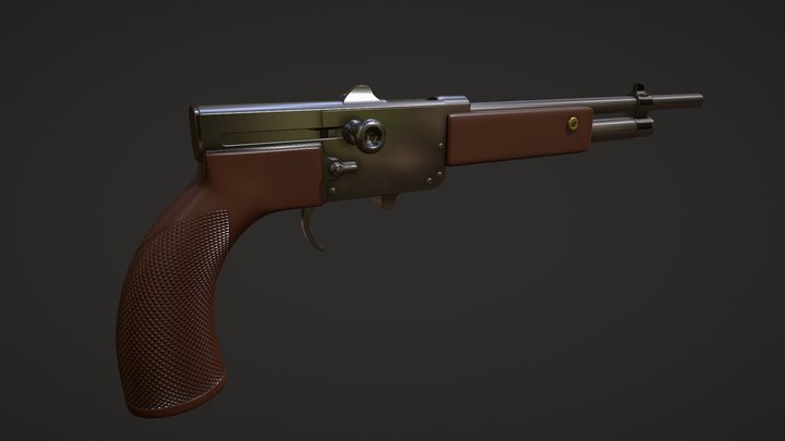 Clair automatic pistol 3D Model