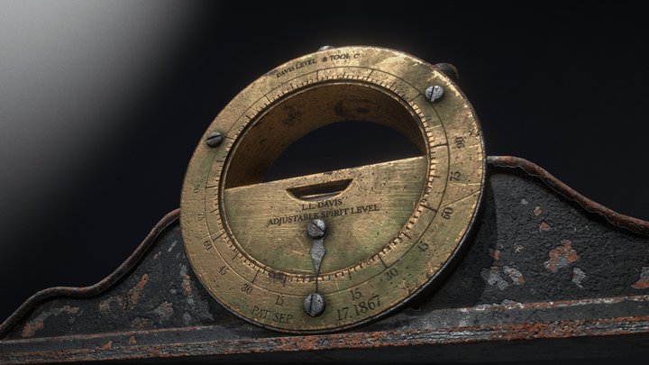 L.L Davis - Adjustable Spirit Level 3D Model