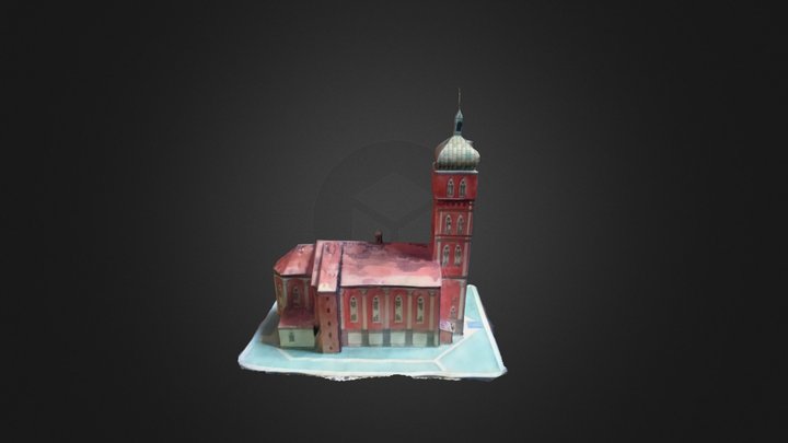 Vitaut's Cathedral (Hrodna, Belarus) 3D Model