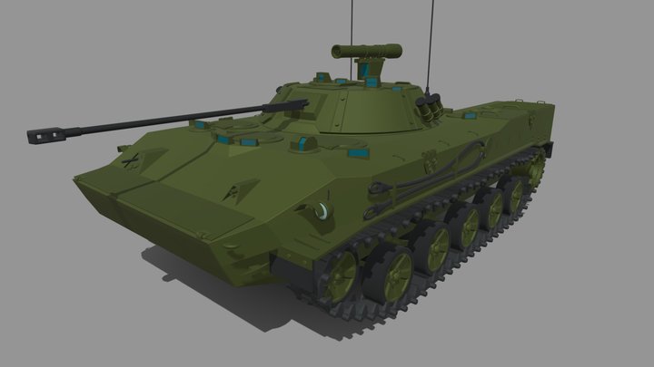 [HW XYZ School]Detailing - BMD-3 3D Model