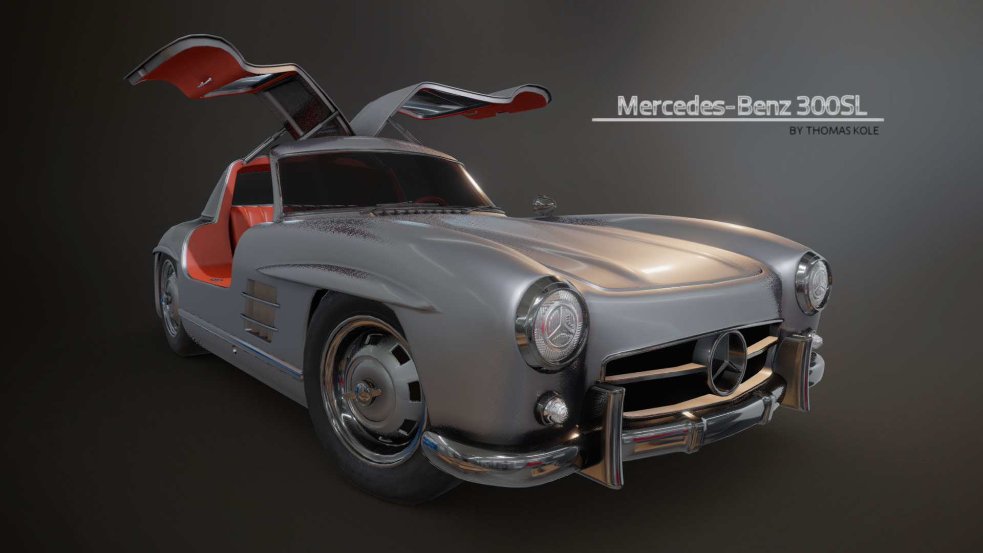 Mercedes 300SL Gullwing (no interior) Download Free 3D