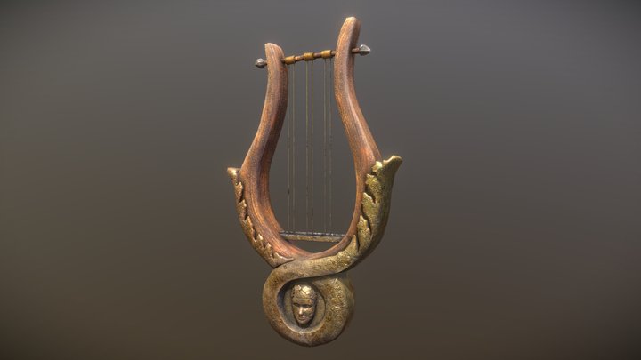 Lyre of Ancient Greece 3D Model