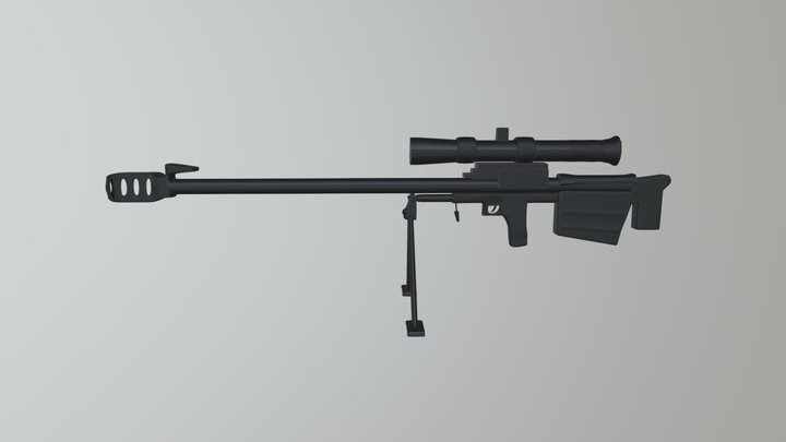 Tank Rifle 3D Model