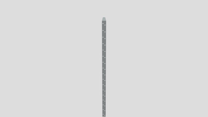 Aluminum Extrusion Louver 3D Model