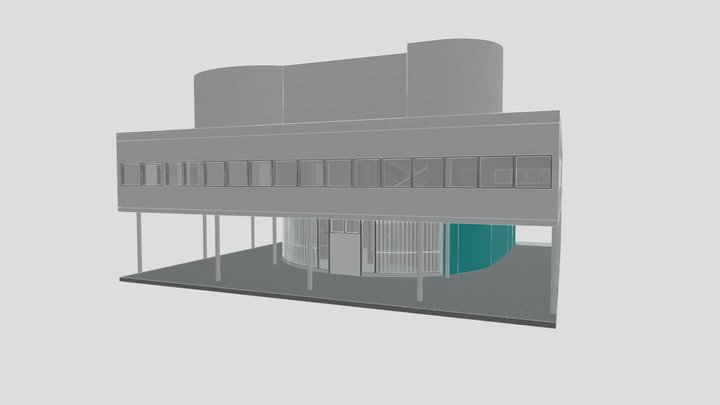 Villa Savoye - Le Corbusier 3D Model