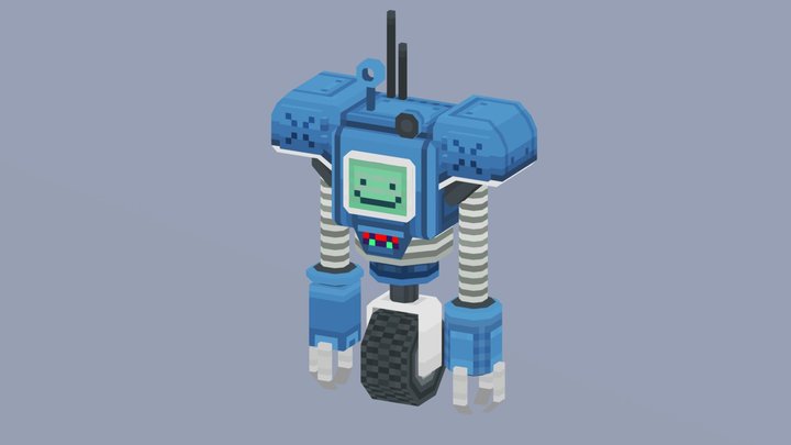 Happy Securitron (Pixel3d) 3D Model