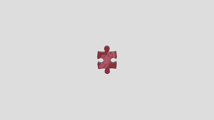 M_falling_puzzle_piece_two 3D Model