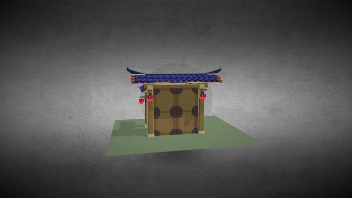 GATES in CHINA STYLE 3D Model