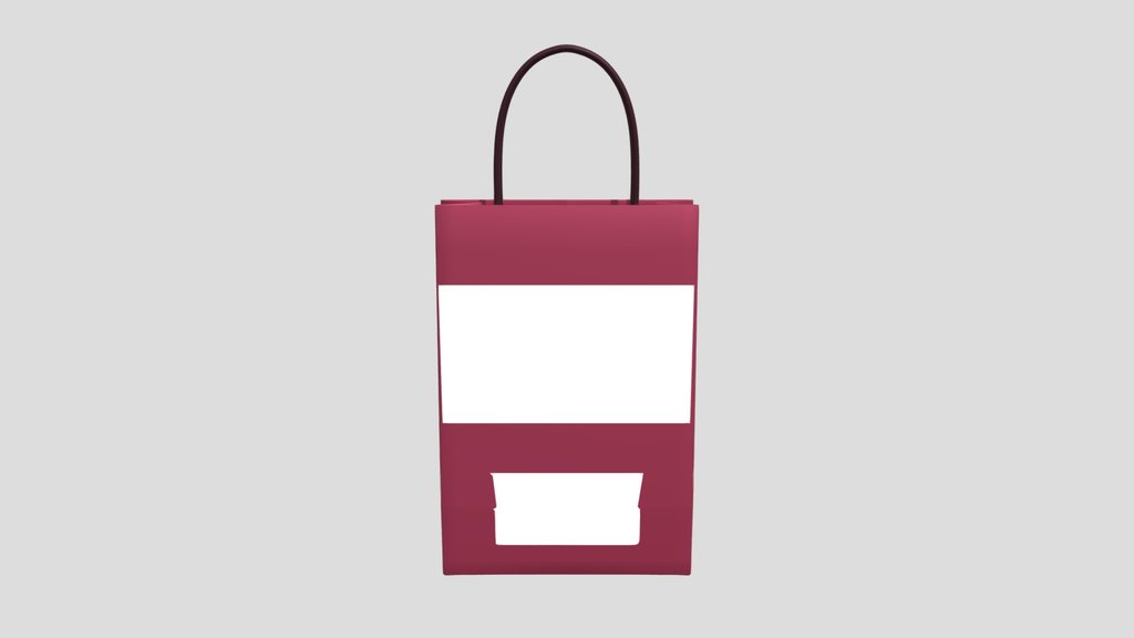 Shopping Paper Bag Mock Up
