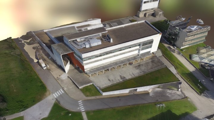 3D Building UMinho Campus Gualtar - Braga 3D Model