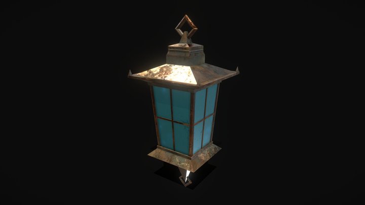 Dark Fantasy Lantern 3D Model