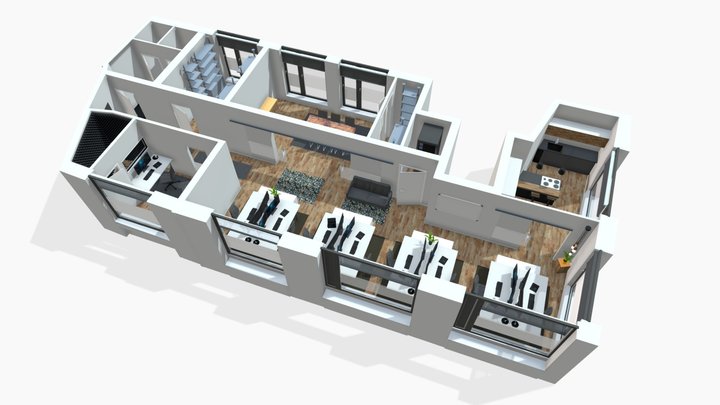 AUSSENBORDER Office 3D Model