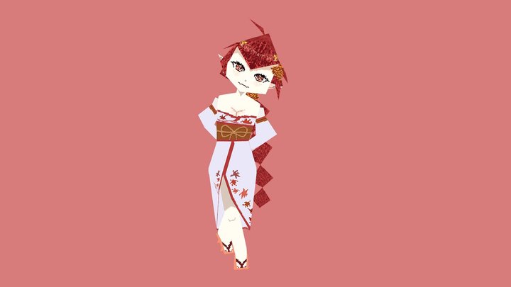 Fan Art Model: Hina Bobina 3D Model