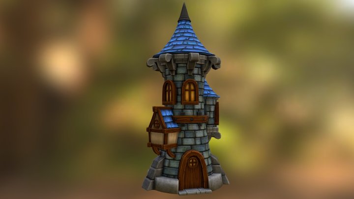 Stylized Tower 3D Model