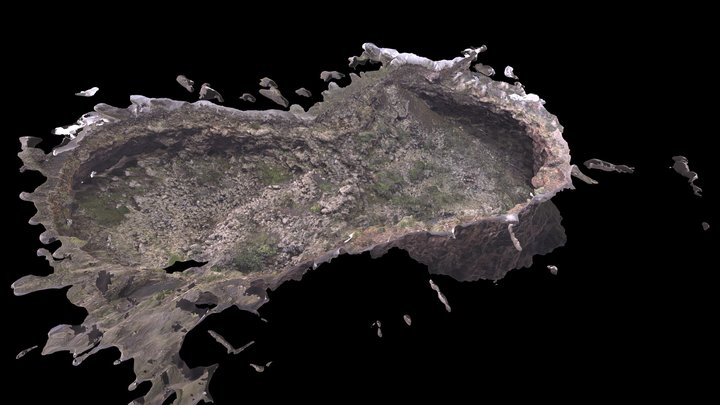 Collapsed Lava Tube 3D Model