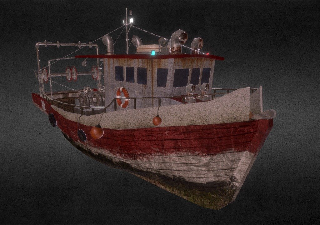 Fishing boat - Download Free 3D model by Aurélien Duval (@aurelien.d ...