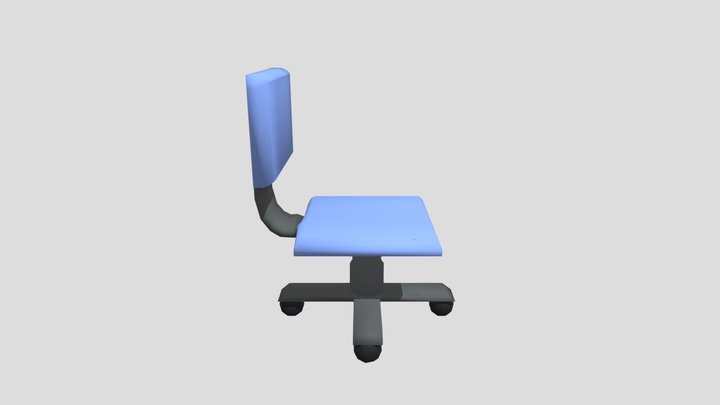 Swivel Chair low poly 3D Model
