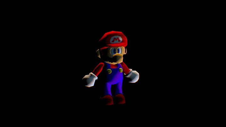 super_mario_64_mario_model_remake 3D Model