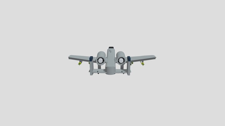 A-10 Warthog Draft 3D Model