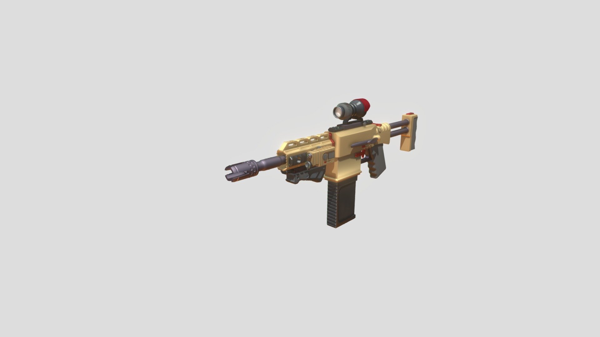 Assault Rifle - 3D model by Dargor [2f8e418] - Sketchfab