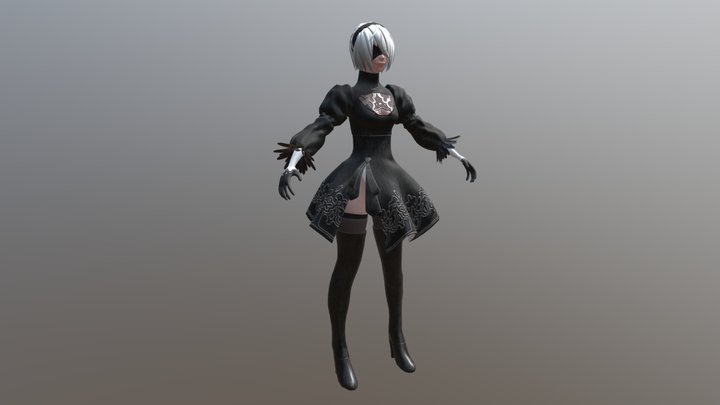 2B model (WIP) 3D Model