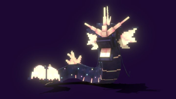Gyarados Galaxy (Cobblemon) 3D Model
