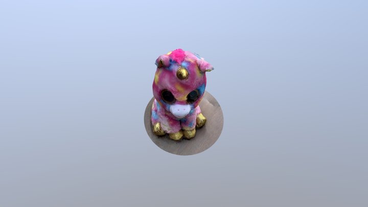 Plush Unicorn 3D Model