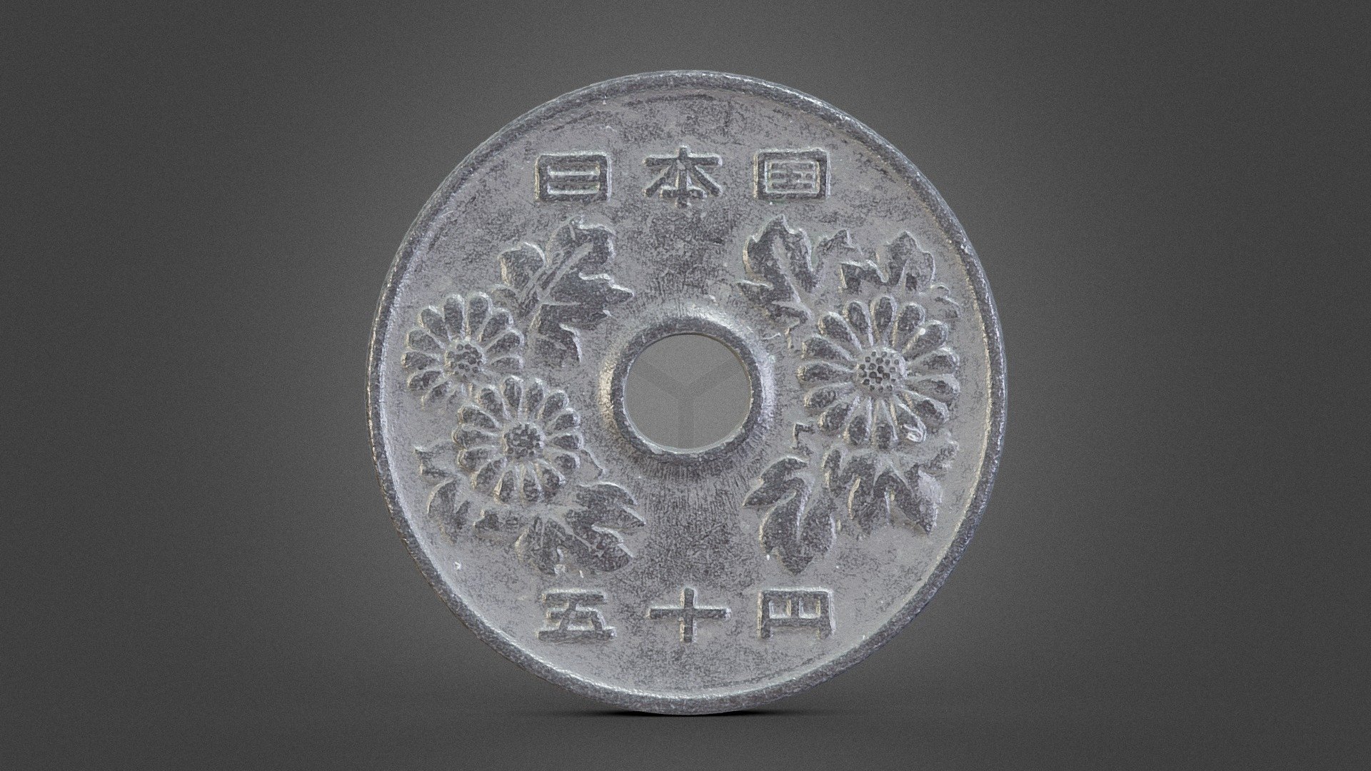 50 Yen Cupronickel Coin (1967) - 3D model by Yu (@FFT_kedar) [2f8e9de]
