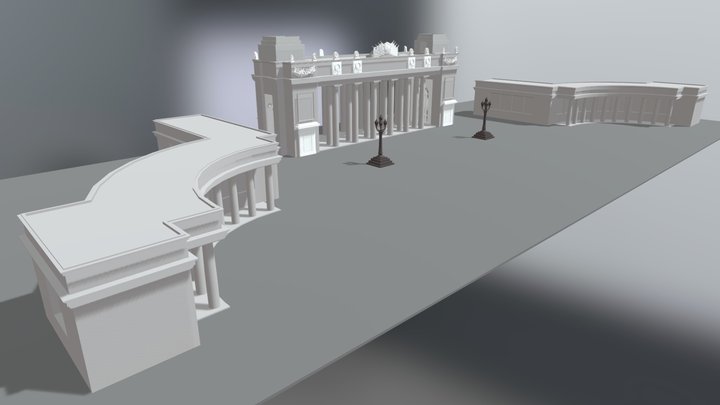 Парк Горького, Москва 3D Model